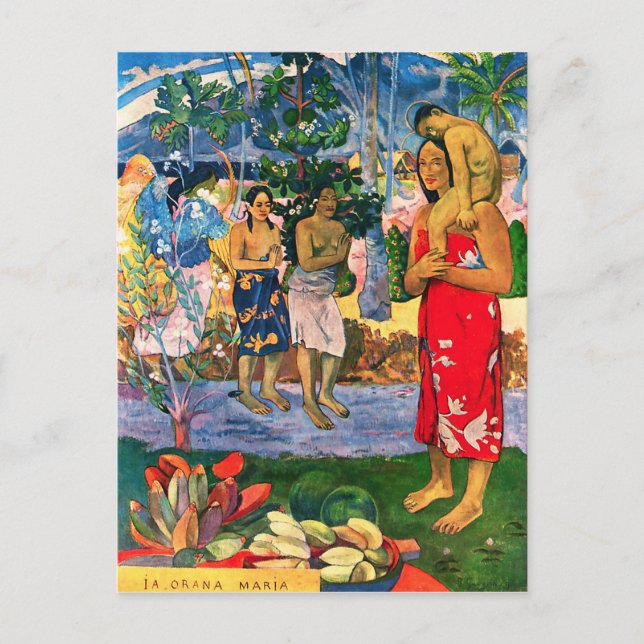 Gauguin Ia Orana Maria Postcard (Front)