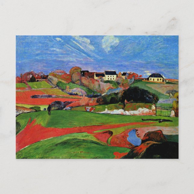 Gauguin - Landscape at le Pouldu Postcard (Front)