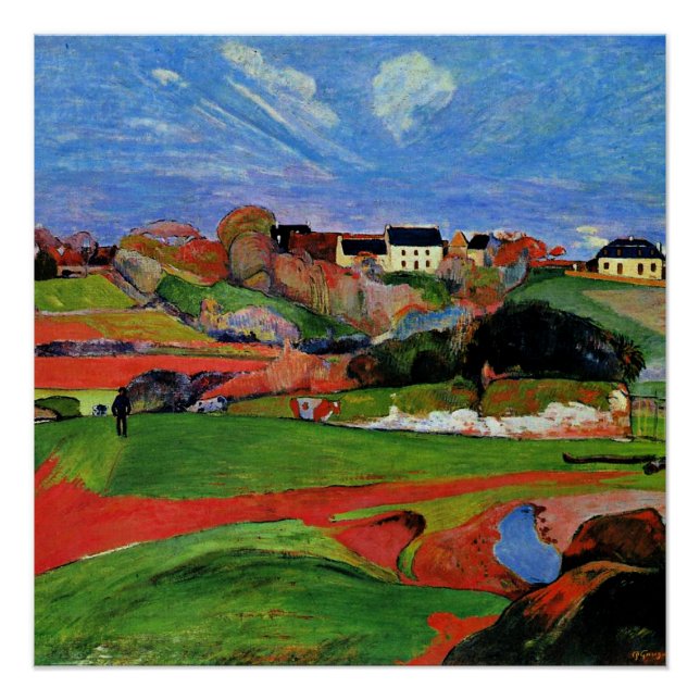 Gauguin - Landscape at le Pouldu Poster (Front)
