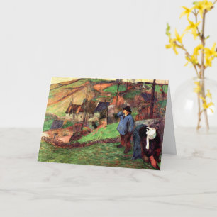Gauguin - Landscape of Brittany Card