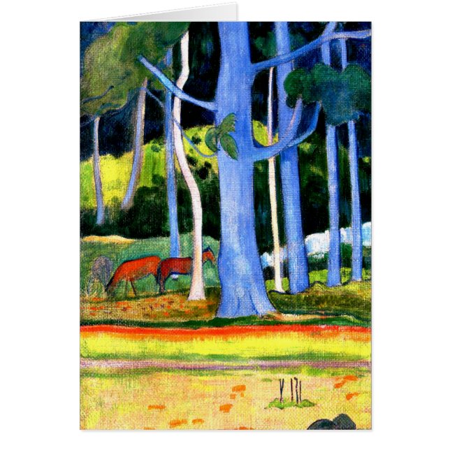 Gauguin - Landscape with Two Blue Tree Trunks (Front)