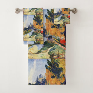 Gauguin Les Alyscamps Vintage Autumn Art Print Bath Towel Set