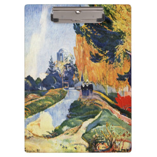 Gauguin Les Alyscamps Vintage Autumn Art Print Clipboard