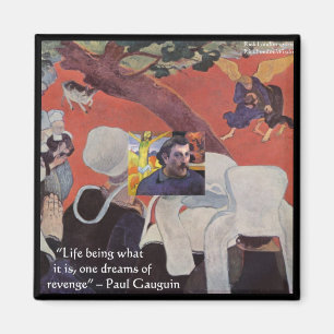 Gauguin "Life/Wisdom" Quote Gifts & Tees Magnet