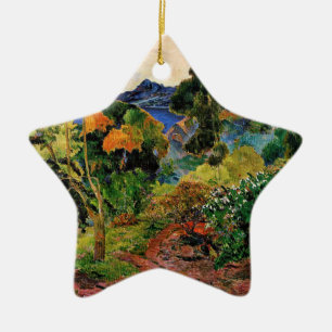 Gauguin - Martinique Landscape Ceramic Tree Decoration