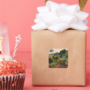 Gauguin - Martinique Landscape Square Sticker