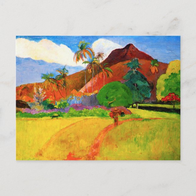 Gauguin Mountains in Tahiti Postcard (Front)