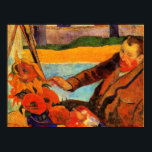 Gauguin painting, Van Gogh Painting Sunflowers, Poster<br><div class="desc">Van Gogh Painting Sunflowers,  famous painting by Paul Gauguin</div>