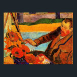 Gauguin painting, Van Gogh Painting Sunflowers, Poster<br><div class="desc">Van Gogh Painting Sunflowers,  famous painting by Paul Gauguin</div>