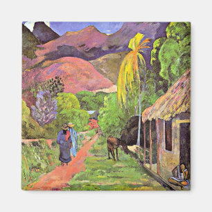 Gauguin - Road in Tahiti Magnet
