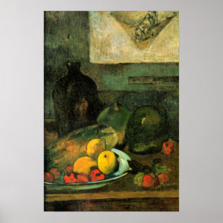 Gauguin - Still Life in Front of a Stich Poster