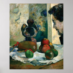 Gauguin - Still Life With Profile Of Laval 1886 Poster