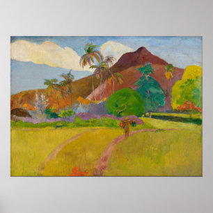 Gauguin - Tahitian Landscape 1891 Poster
