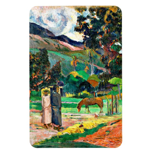Gauguin - Tahitian Landscape, 1892 Magnet (Vertical)