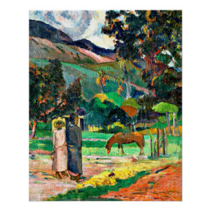 Gauguin - Tahitian Landscape, 1892 Poster