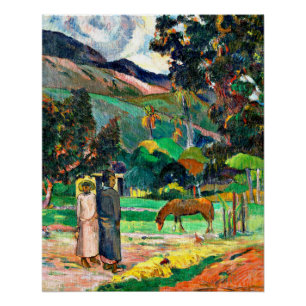 Gauguin - Tahitian Landscape, 1892 Poster