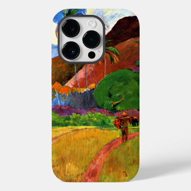 Gauguin - Tahitian Mountains, Case-Mate iPhone Case (Back)