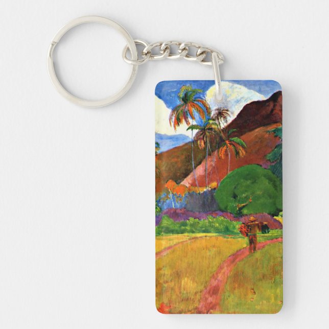 Gauguin - Tahitian Mountains Key Ring (Front)