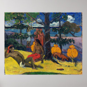 Gauguin - Tahitian Scene 1896 Poster