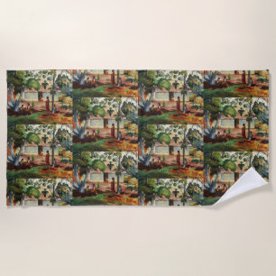 Gauguin The Large Tree Te raau rahi Art Poster Beach Towel