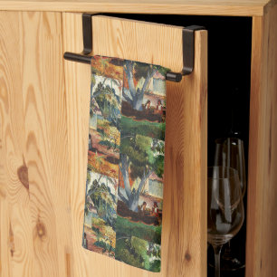 Gauguin The Large Tree Te raau rahi Art Poster Tea Towel