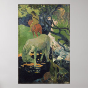 Gauguin - The White Horse 1898 Poster