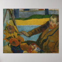 Gauguin - Vincent Van Gogh Painting Sunflowers