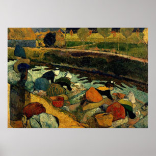 Gauguin - Washerwomen at Roubine du Roi Poster
