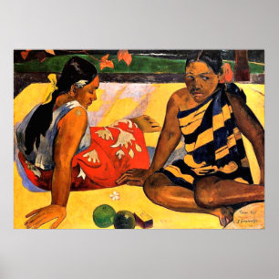 Gauguin - What's New? Painting by Paul Gauguin Poster