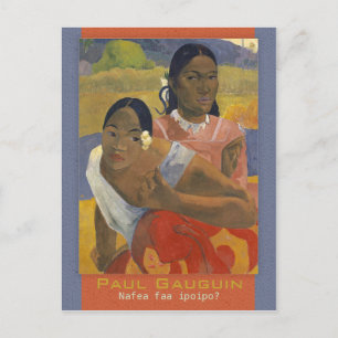 Gauguin When will you marry CC0694 Postcard