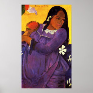Gauguin Woman With A Mango Poster