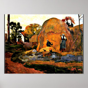Gauguin - Yellow Haystacks Golden Harvest Poster
