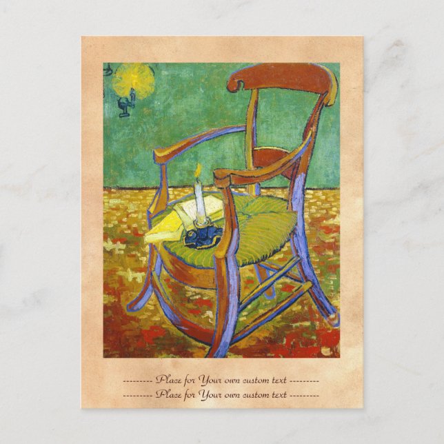 Gauguin's Chair vincent van gogh painting Postcard (Front)