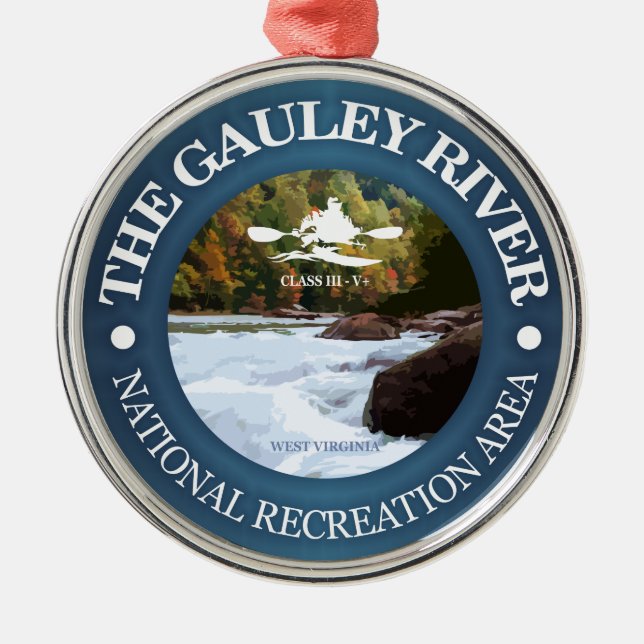 Gauley River (c) Metal Tree Decoration (Front)