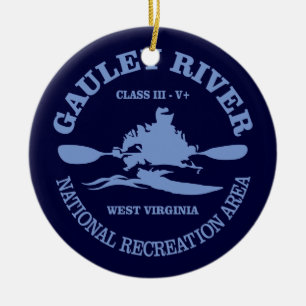 Gauley River Ceramic Tree Decoration