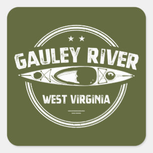 Gauley River, West Virginia Square Sticker