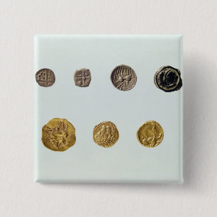 Gaulish coins, c.750-0 BC 15 Cm Square Badge