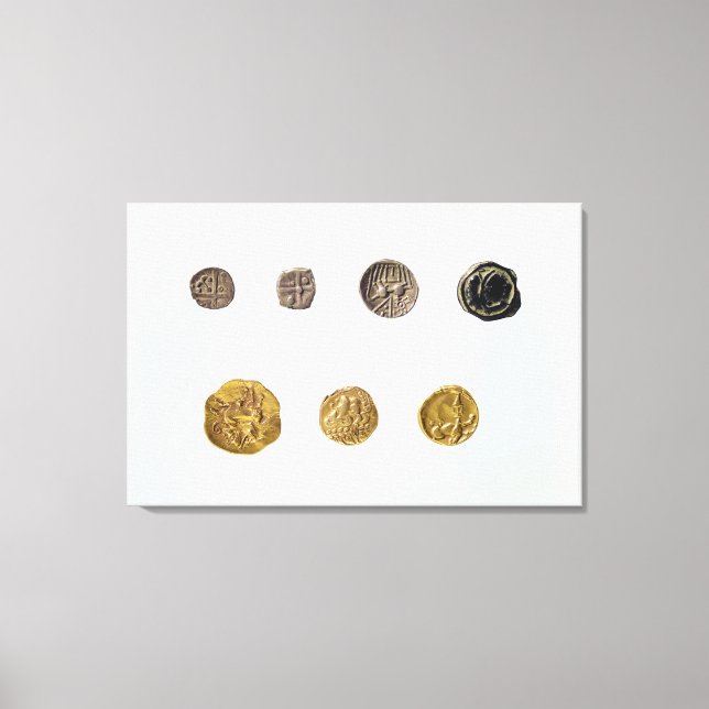 Gaulish coins, c.750-0 BC Canvas Print (Front)