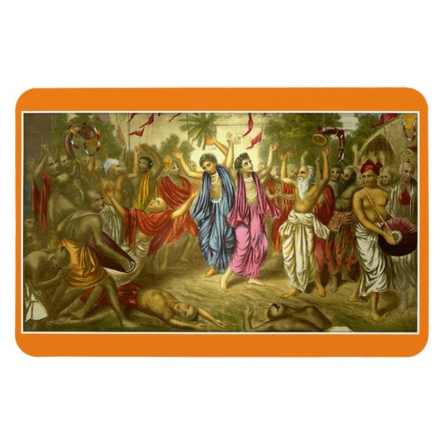 Gaur Nitai Harinama Sankirtana Magnet (Horizontal)