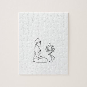 Gautam Buddh Dhamma Meditation Puzzle Peaceful S