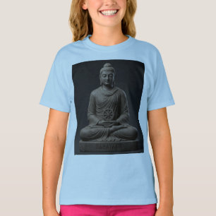 Gautam Buddh Meditative Kids T-Shirt   Dhamma Art 