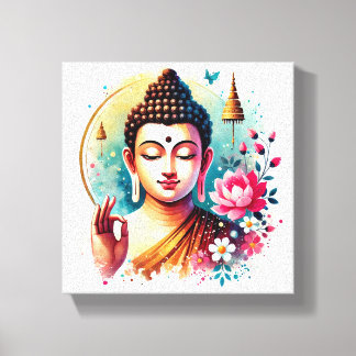 Gautam Buddha art work Canvas Print