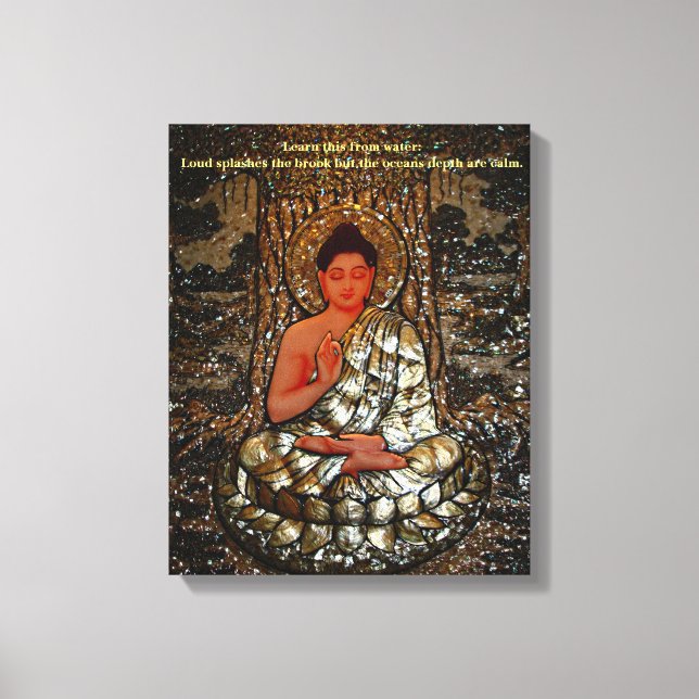 Gautam Buddha : The Enlightened One Canvas Print (Front)