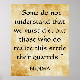 Gautama Buddha's Inspirational Quote Poster