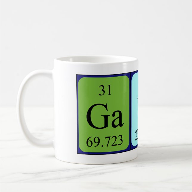 Gaute periodic table name mug (Left)