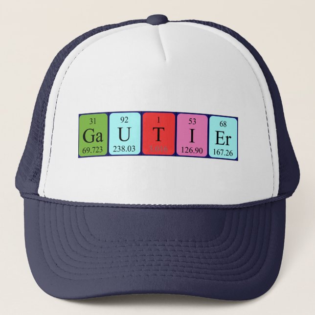 Gautier periodic table name hat (Front)