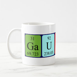 Gautier periodic table name mug