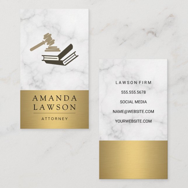 Gavel and Books Appointment Card (Front/Back)