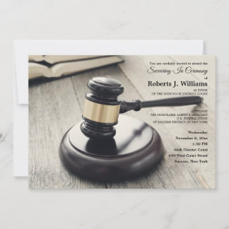 Gavel and Sound Block Invitation