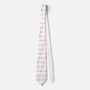 Gavel Representing a Judge in Swish Drawing Style Tie